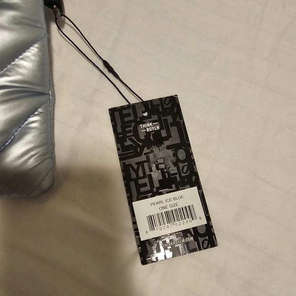 Think Royln Quilted Crossbody Bag – Pearl Ice Blue – NWT - Picture 12 of 16